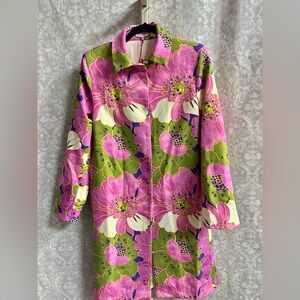 Frances Valentine Floral Coat Size Medium